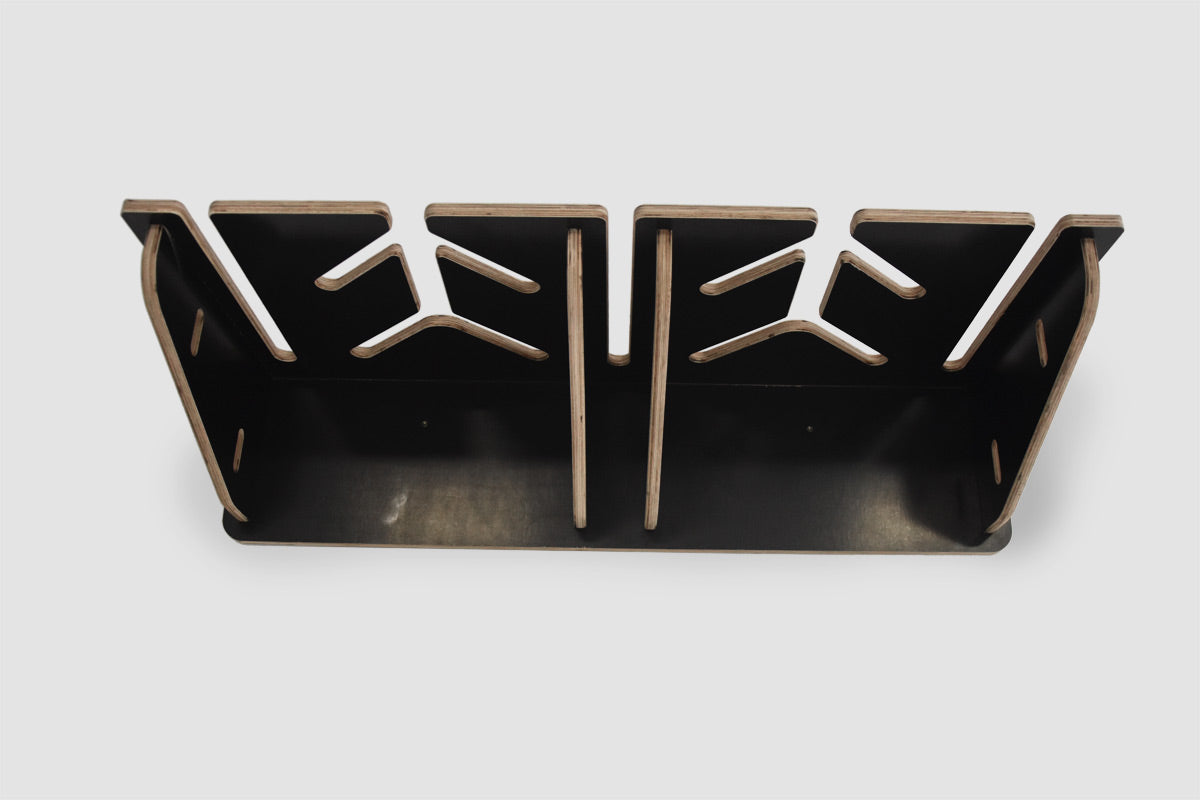 Muurhouder voor 6 paar ski’s en stokken