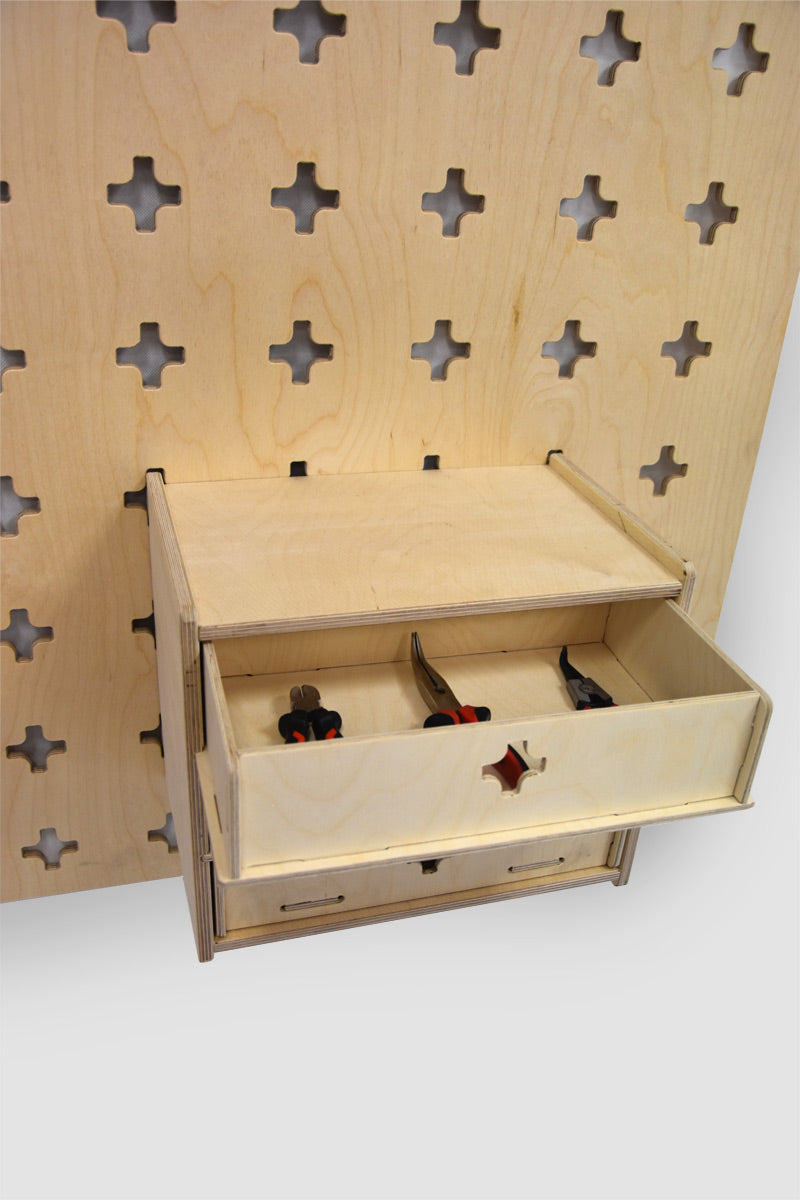 Hangende organizer met 3 laden