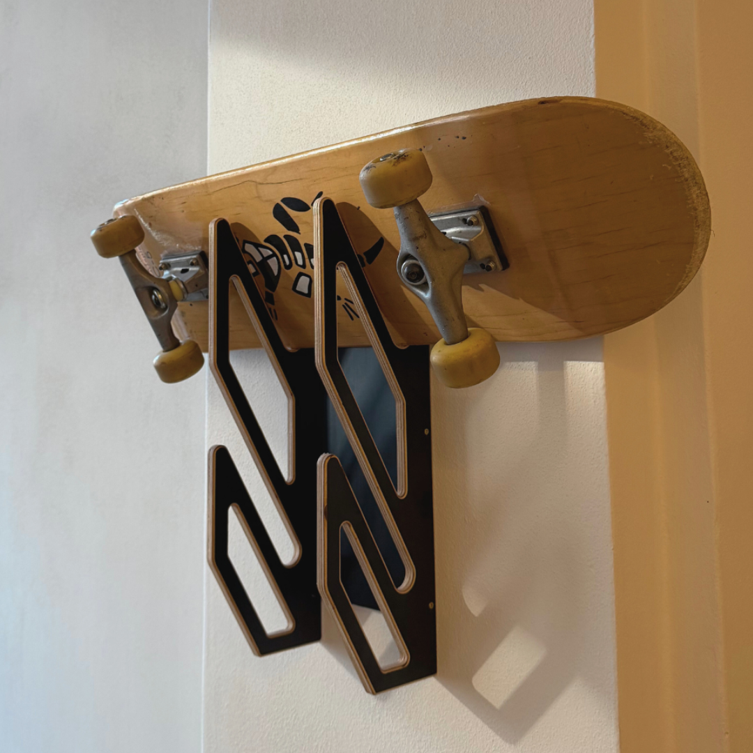 Zwart wandrek voor 2 skateboards