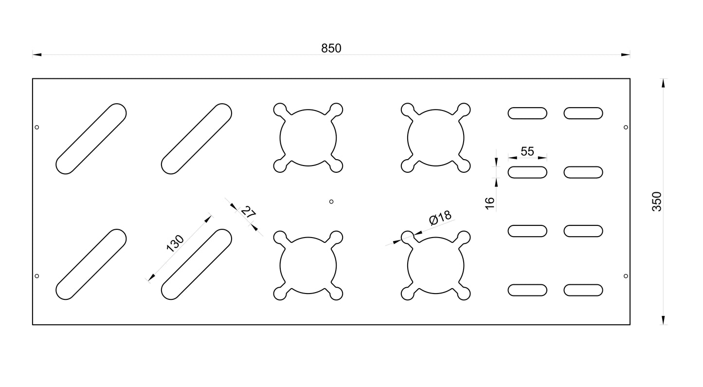 Gecombineerde houten standaard voor ski’s, langlaufski’s en stokken - Natuurkleur