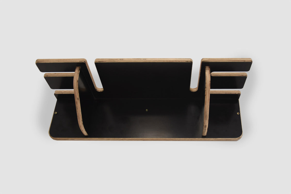 Muurhouder voor 2 paar ski’s en stokken