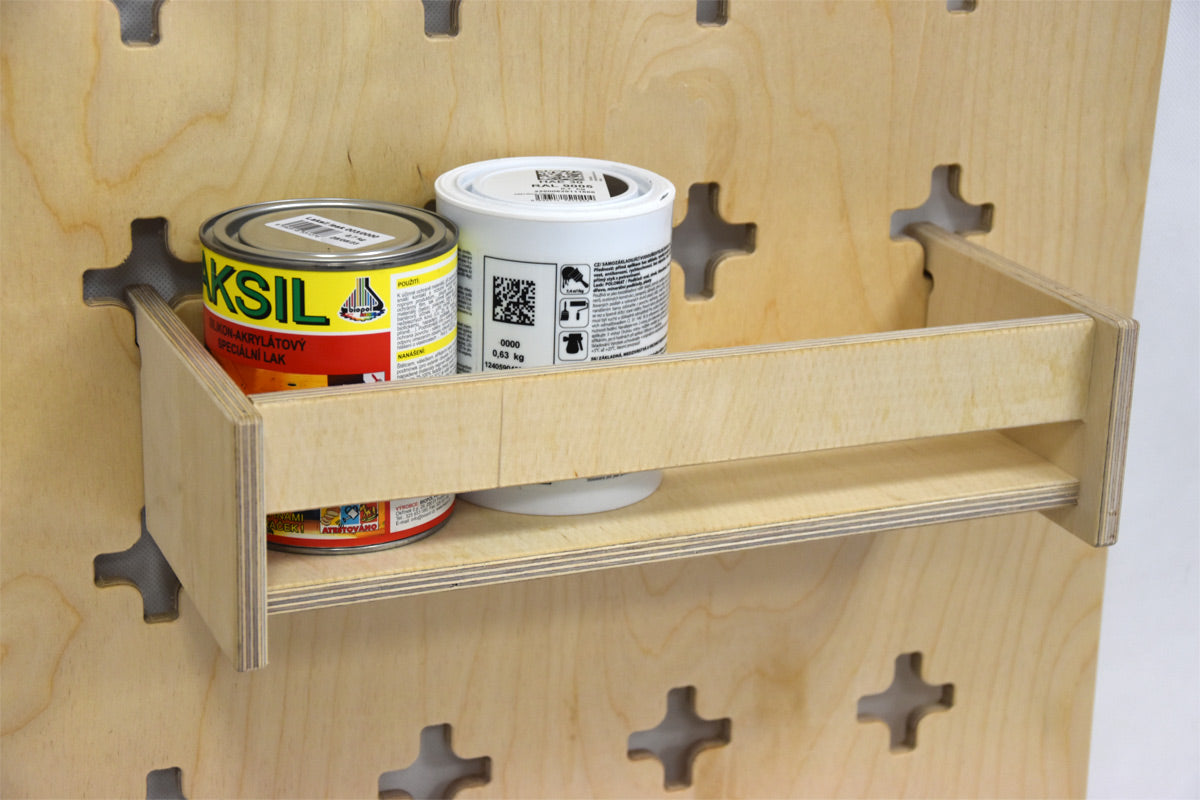 Hangende plank met stopper