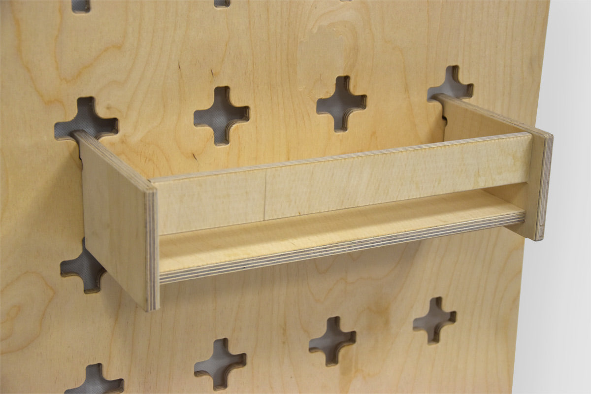 Hangende plank met stopper