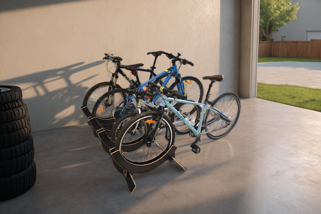 Verstelbare standaard voor 4 fietsen