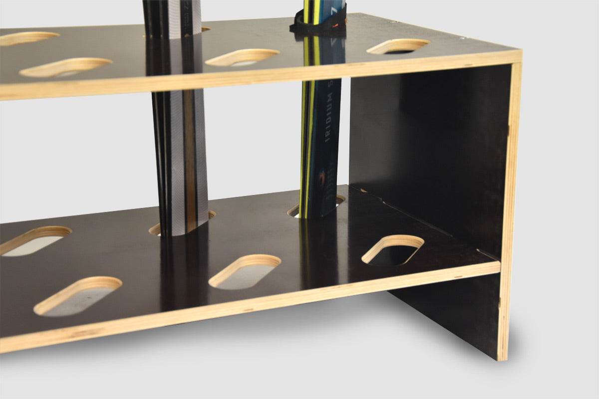 Houten skistandaard – 8 paar, 61 x 33 cm