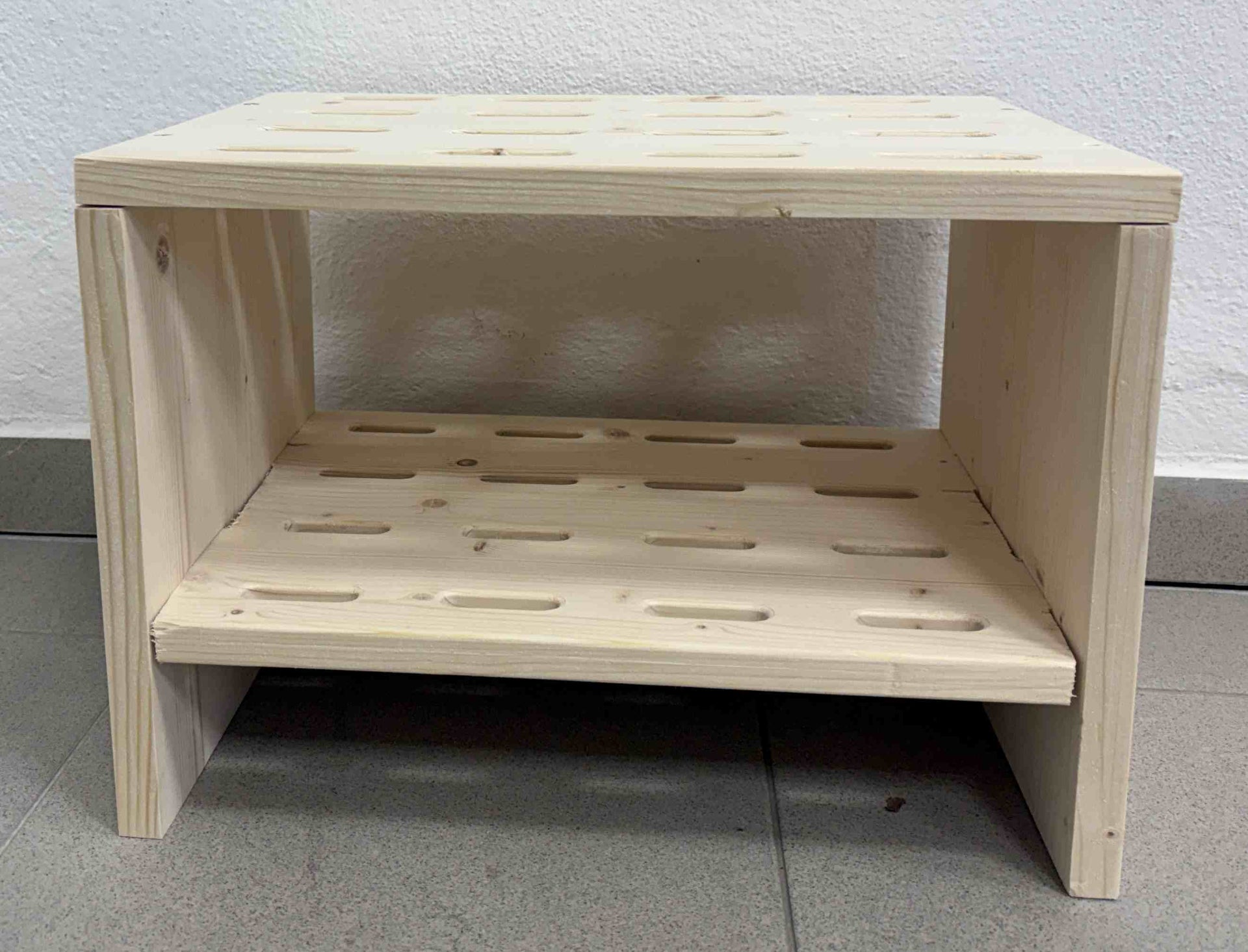 Houten standaard voor 8 paar langlaufski’s - Natuurkleur