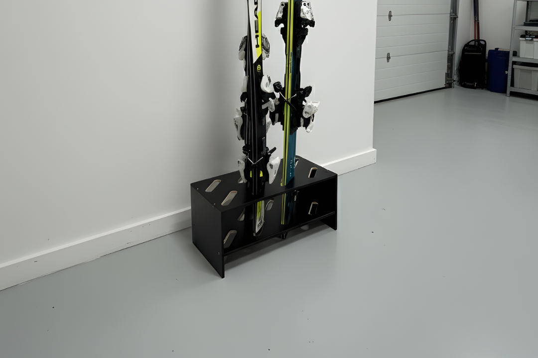 Houten skistandaard – 8 paar, 61 x 33 cm